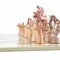 Hand Carved Soapstone Chess Set with 15 Inch Board Pink and White Stone
